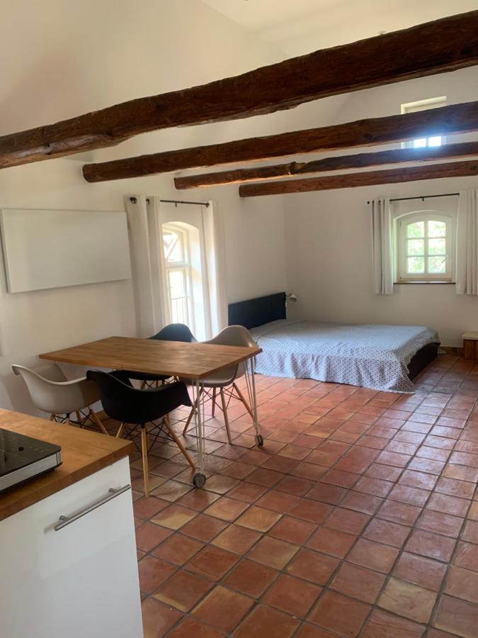 Studio Auf Denkmalgeschuetztem Dreiseithof In Hoefgen Bei Grimma Hofgen  Extérieur photo
